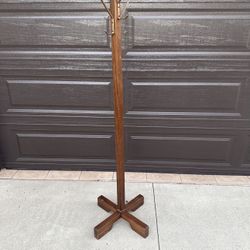 Vintage Wooden Coat 🧥 Rack 
