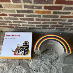 Boots & Barkley Double Decker Pride Cat Scratch House & Boots & Barkley Cat Scratcher Rainbow
