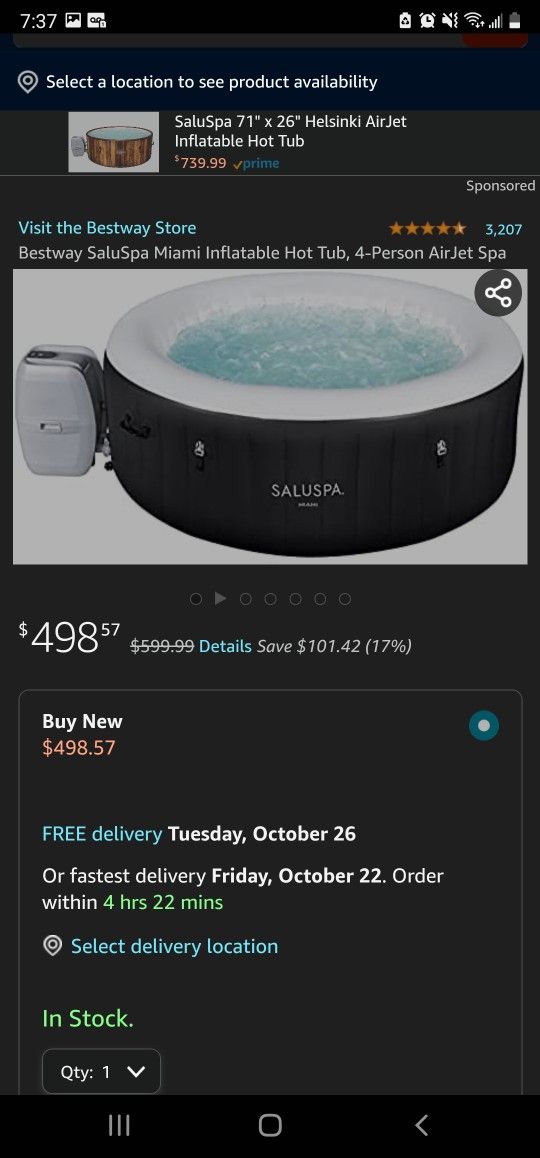 PORTABLE HOTTUB/SPA