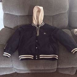 Primitive Skateboarding Varsity Jacket Men’s 2XL Black Hoodie 