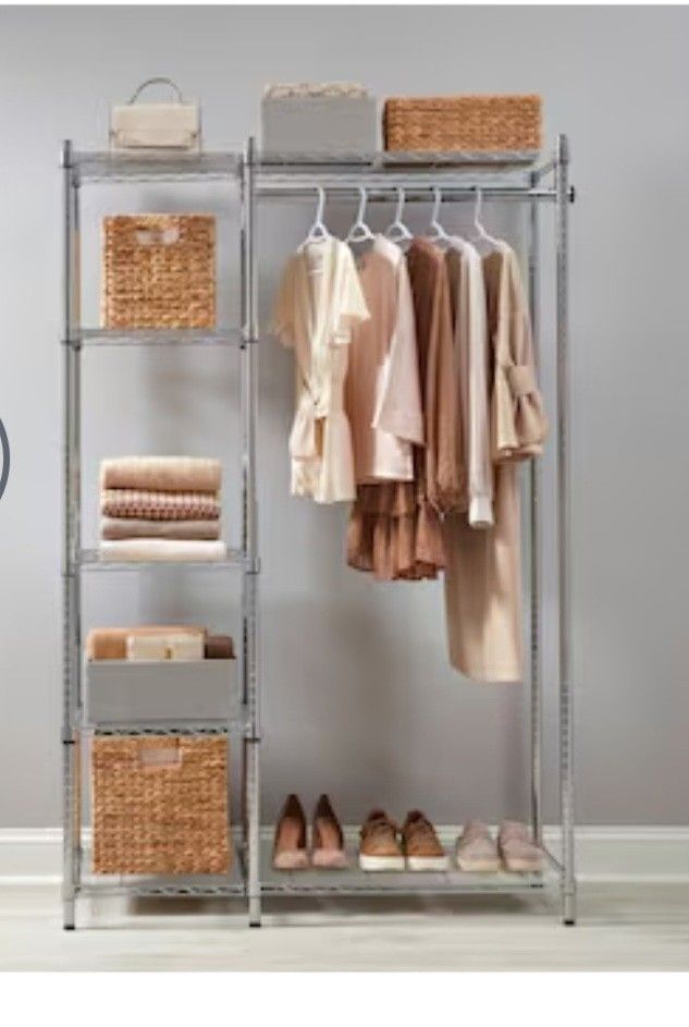 Chrome Steel Clothing Rack