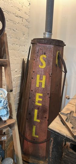 Shell Gas Pump, Lamp Rustic