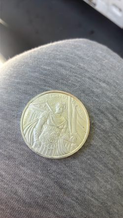 1 oz Julius Caesar Legendary Warriors Series .999 fine silver round.