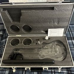 Hollywood Hard Rock 20th Anniversary Glass Guitar Decanter Set 