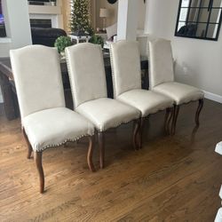4 Bonded Leather Dining Chairs