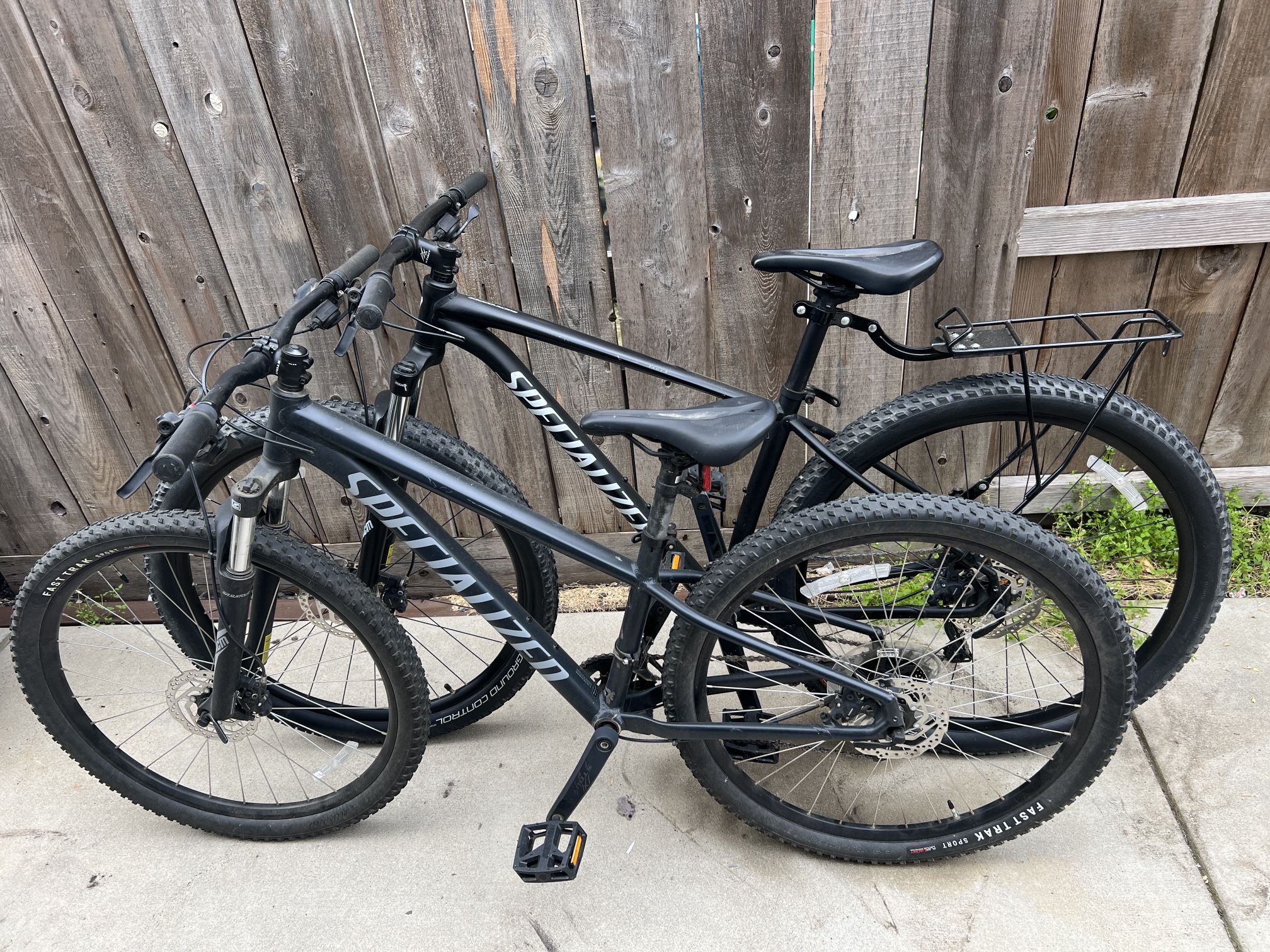 Pair Of Specialized Mountain Bikes 25” And 27.5”