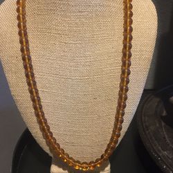 Orange Amber Necklace