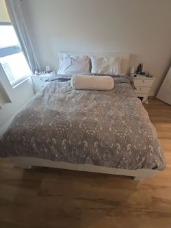 Bed .  Dresser