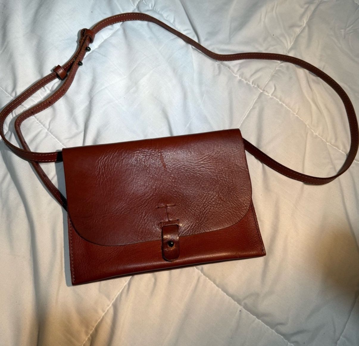 Lucky Brand Genuine Leather Slim Crossbody Bag