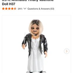 Universal 3.5 ft. Animated Tiffany Valentine Doll H37