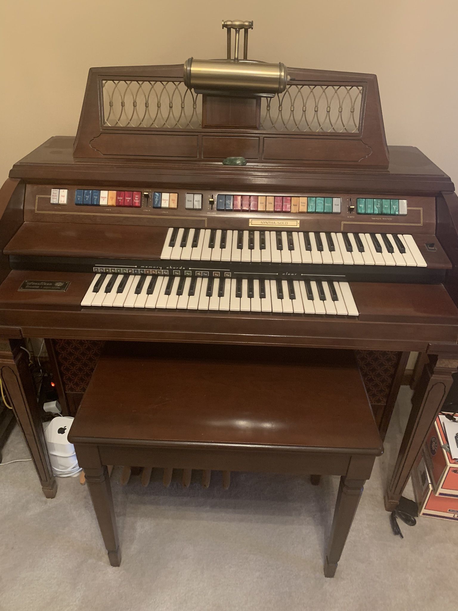 Wurlitzer Organ With Bench