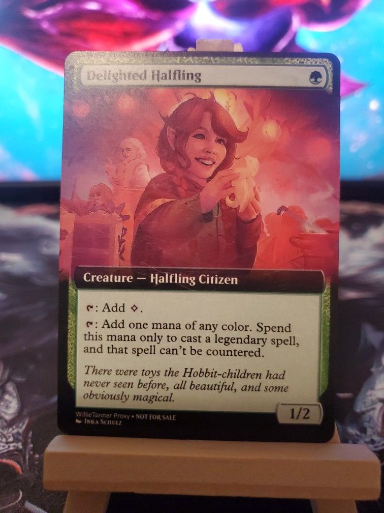 Magic The Gathering Custom Proxy Delighted Halfling