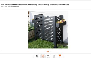 Hi everyone we have this metal itme to cover your spaces If interstate we locate in hesperia we take cash or zelle 48 in. Charcoal Steel Garde