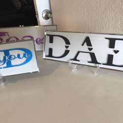 Fathers Day And B Day And Graduation Plaques Personalized And Choice Of Colors $25 Each