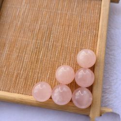 40+Cts Premium Grade Rose Pink Quatz Crystal Sphere 18+mm Drilled (No Chain)