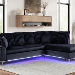 Candy Black Sectional ❤️🔥🚛