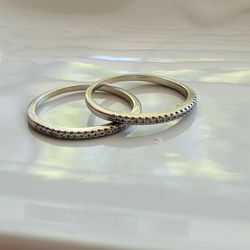 10k white gold bands