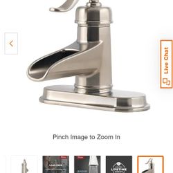 Pfister FacAshfield 4 in. Centerset Single  Handle Bathroom Faucet in Brushed Nickel