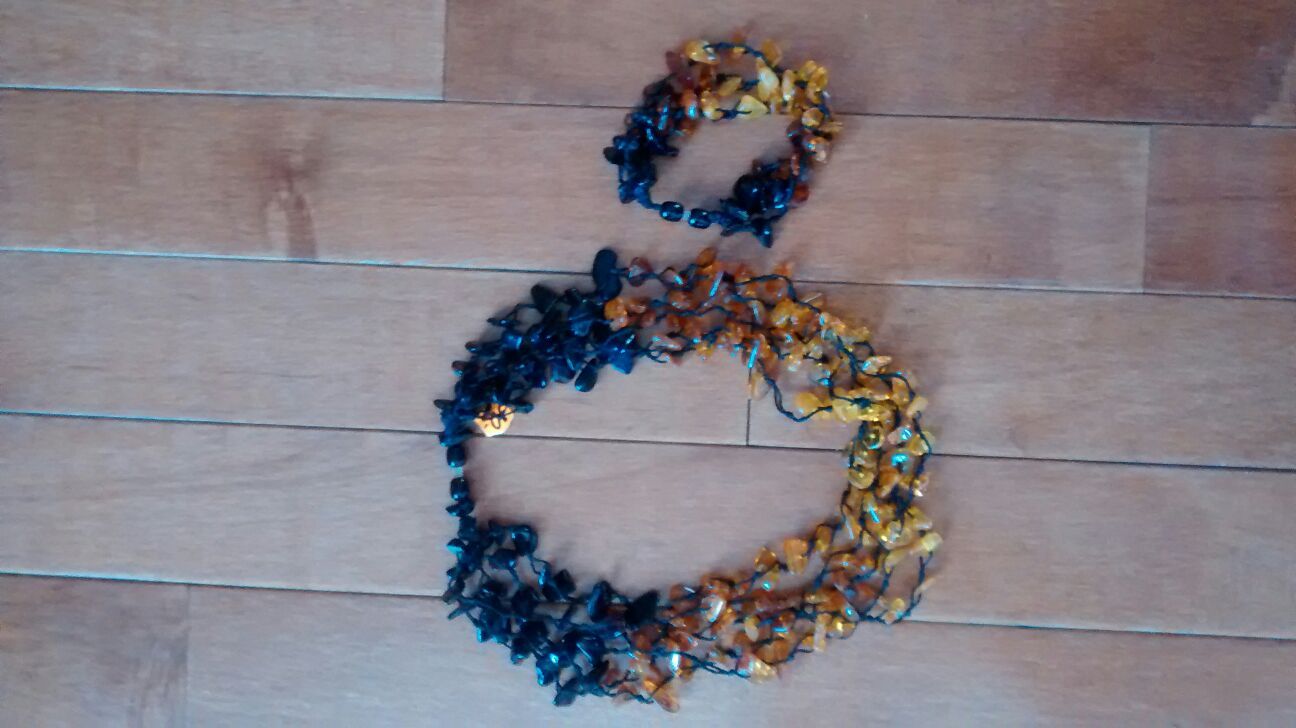 Amber necklace and bracelet