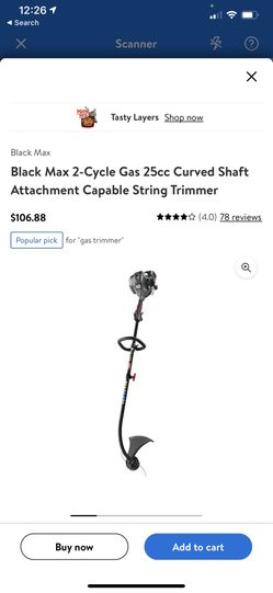 Brand New! Black Max 17” 2- Cycle String Trimmer