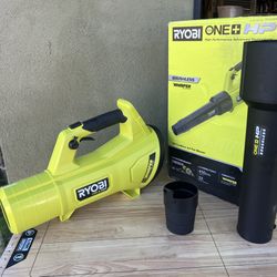 RYOBI ONE+ HP 18V Brushless Whisper Series 130 MPH 450 CFM Cordless Battery Leaf Blower (Tool Only)
