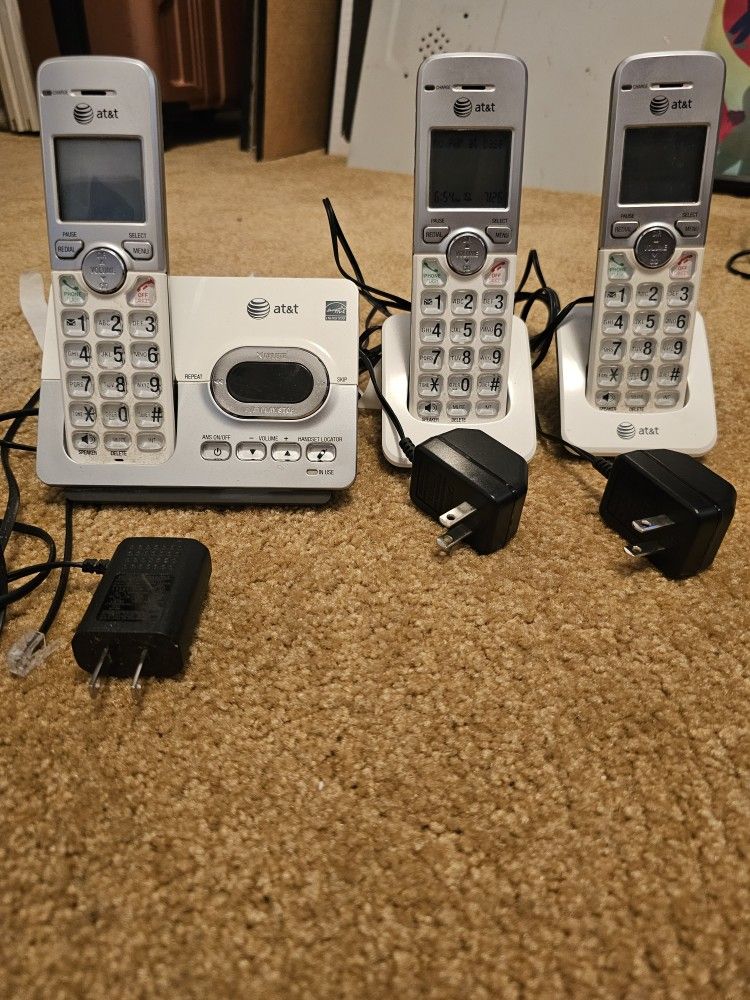 Phone, residential, Cordless-set of 3