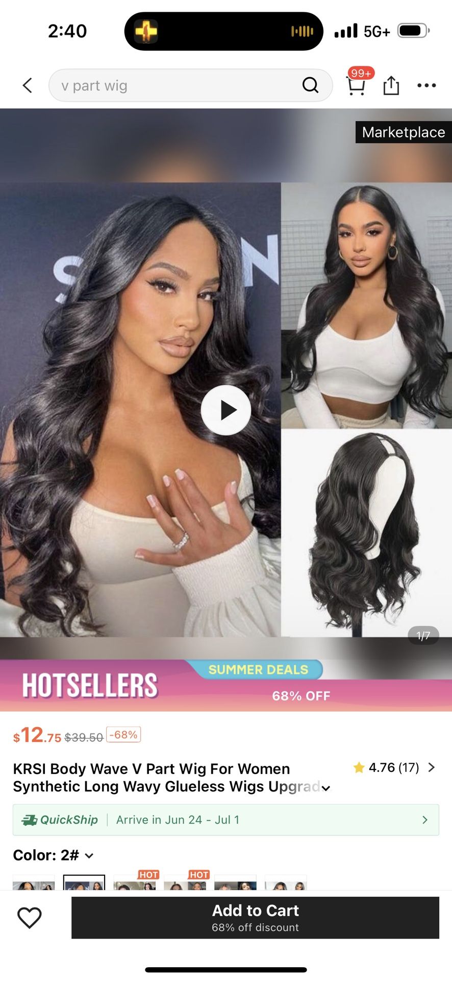 Wig - U Part