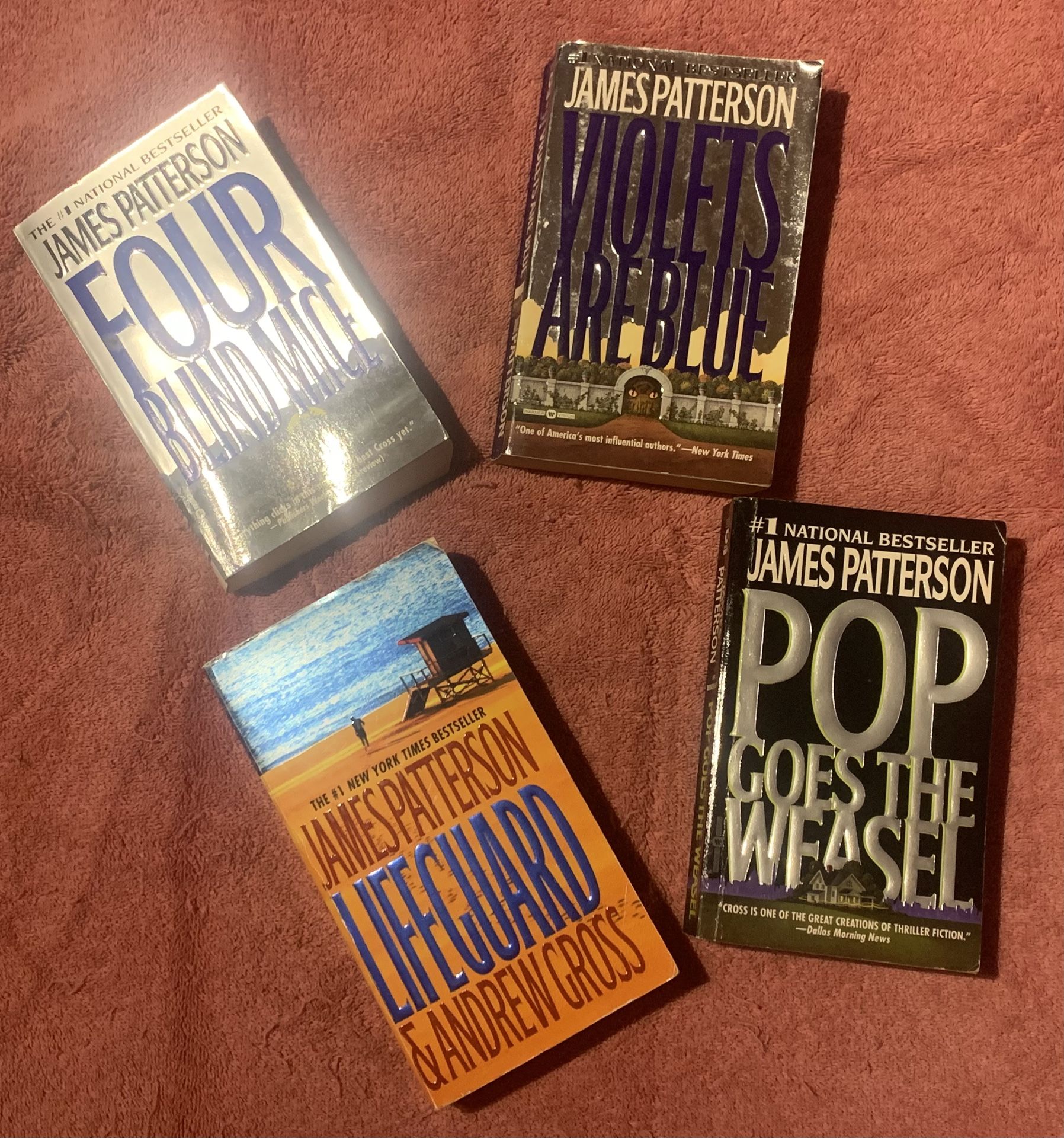 Four James Patterson Paperback Books