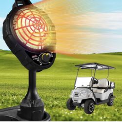 Electric Heater with Infinite Temperature Adjustment, 2-Second Quick Heat 400W, Battery Powered Heater Stable Fit Club Car/Yamaha/EZGO