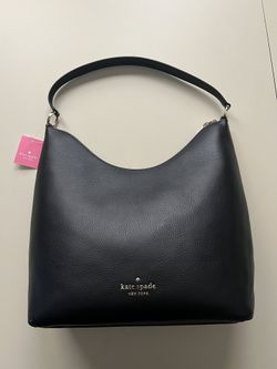Kate Spade Zippy Shoulder Bag Black – Large Pebbled Leather – $449 MSRP