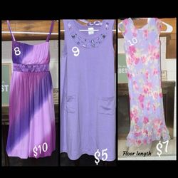 Girls Dresses Size 7-12 Youth 