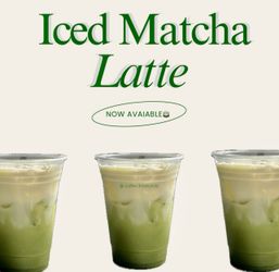 Matcha Iced Latte🍵🎀