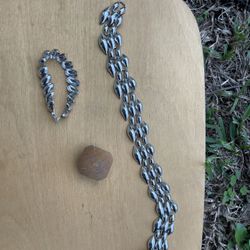 Beautiful Vintage Retro Silver Napier Co Necklace And Bracelet Jewelry Set