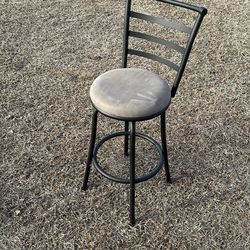 Swiveling Barstool With Back Support