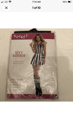 WOMEN’S HALLOWEEN COSTUME - SEXY REFEREE - NIB - SIZE MEDIUM 6-8