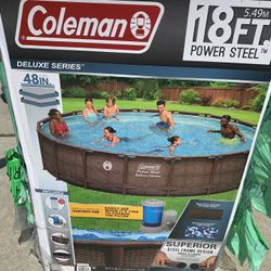 Coleman Brand New Pool In Box 18x48