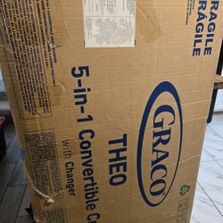 Graco THEO 5 In 1 Convertible Crib