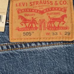 33x29 Levi’s Men’s 505 Regular Jeans