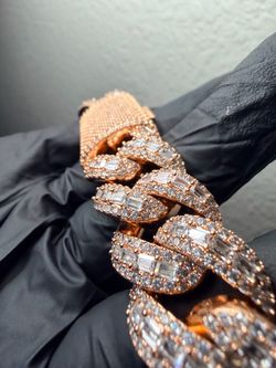 VVS Moissanite 20 mm 24 inch Cuban chain