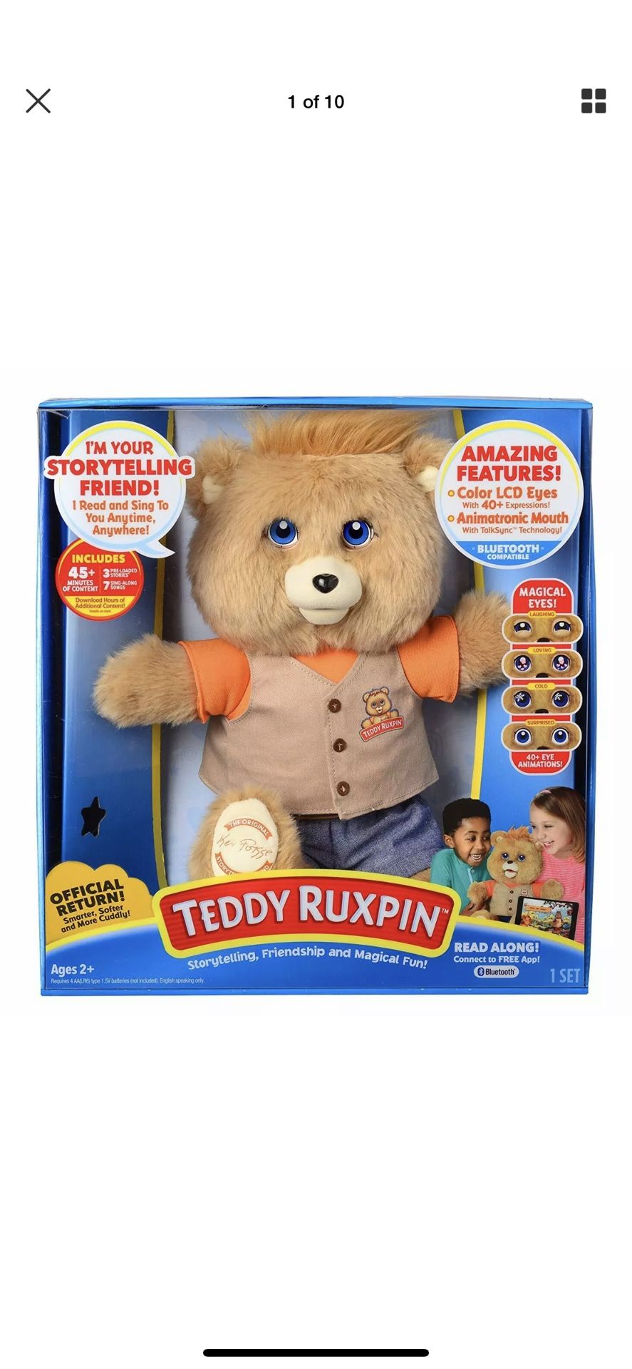 Animatronic Teddy Ruxpin Official Return! Your Storytelling Friend!