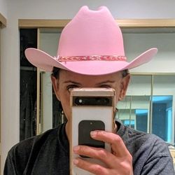 TGH Brand Rose Pink Cowboy Hat Large Unisex Lightweight, Maintains Shape Stylish. Western Pride!
