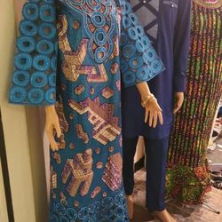 African Dress Embroidered( Size S/M)