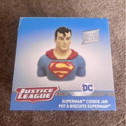 DC Comics Superman Cookie Jar With Box Justice League