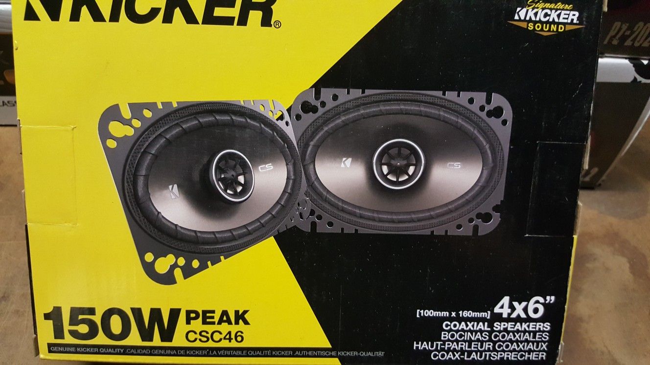 KICKER 4X6 INCH SPEAKERS