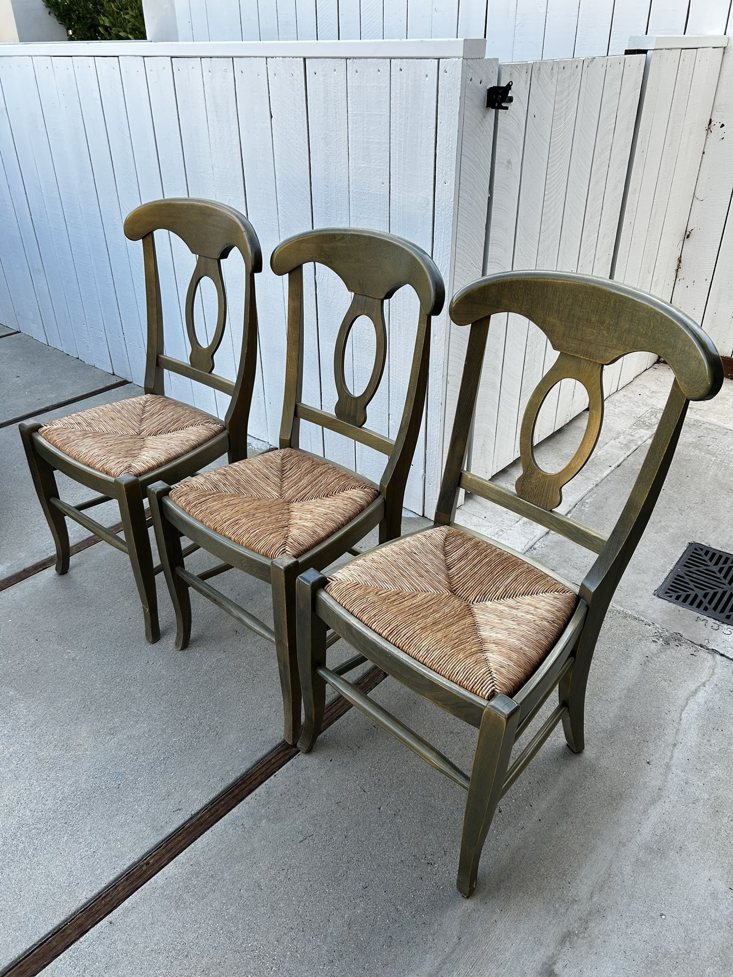 Pottery Barn Rattan Wicker Chairs (Two Left)