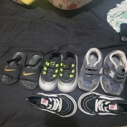 4 Pairs Boys Shoes Ranging 5c-7c