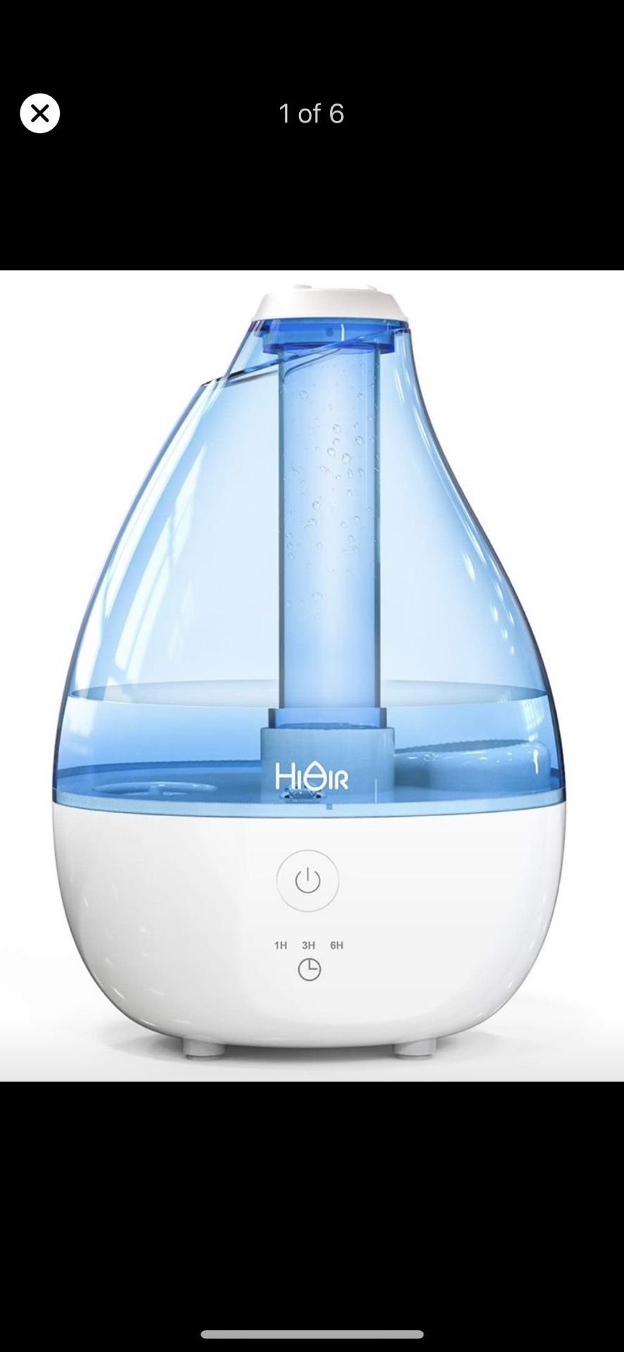 Cool Mist Humidifier Humidifier for Baby Bedroom, All Night Moisture Quiet Humidifier with High Low
