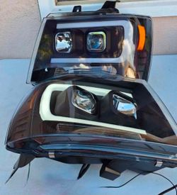07-13 Chevrolet Tahoe Suburban Avalanche LED DRL Projector Headlights Luces Focos Micas Faros Farole