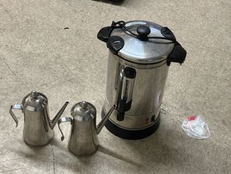Percolator and 1 milk kettle