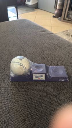 This is a vintage 1998 McDonald's Arizona Diamondbacks baseball collector series set featuring a purple display stand.